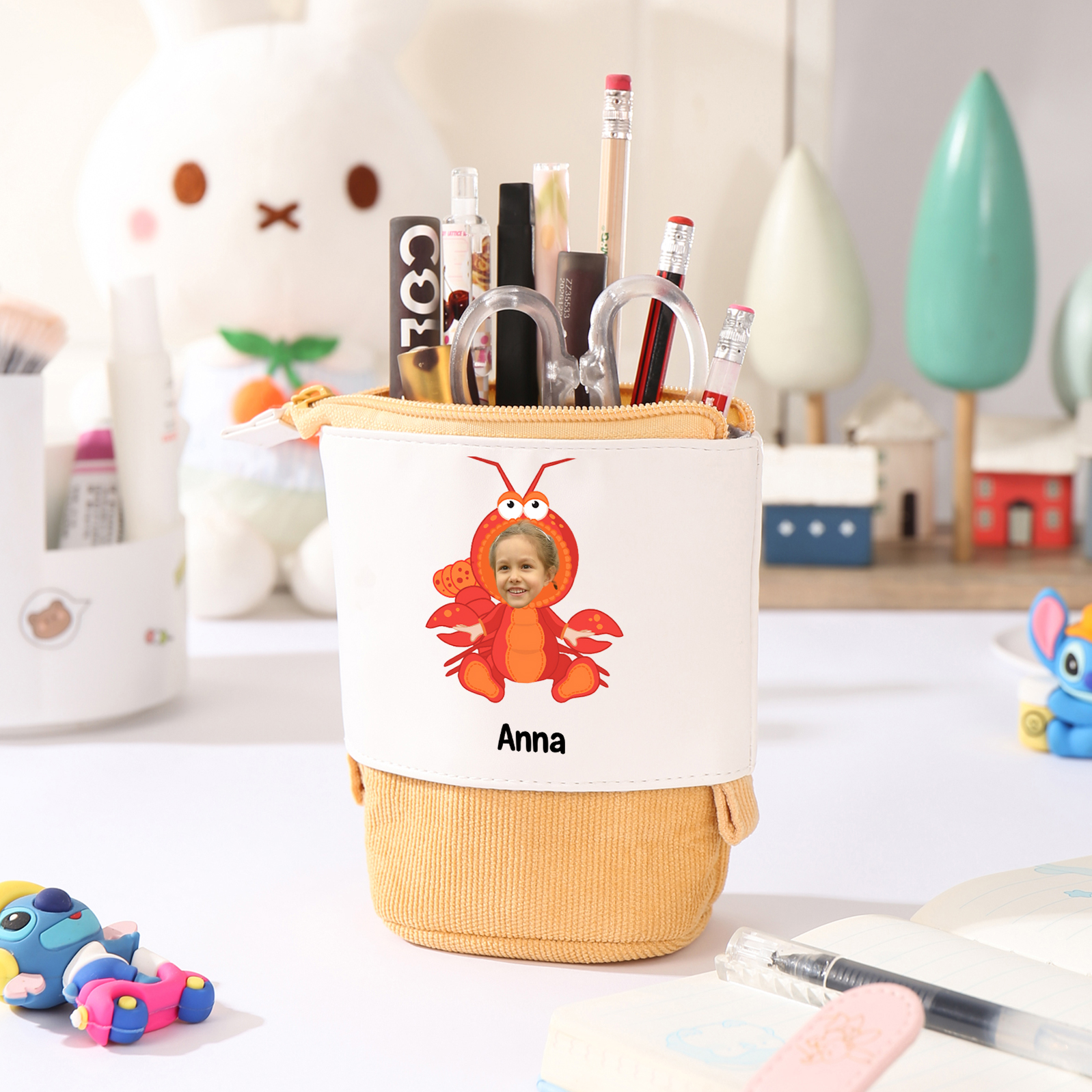 Personalisierbares Federmäppchen mit Foto und Name Praktisches Geschenk für Schulkinder