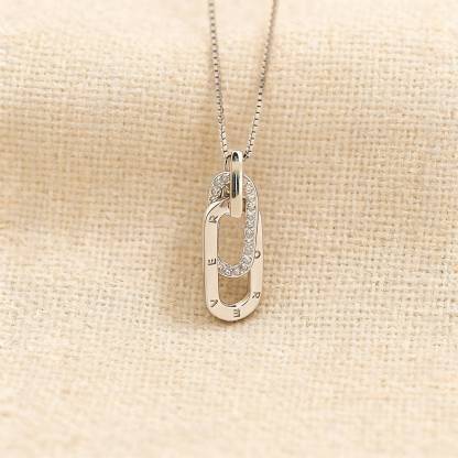 S925 Silber Mutter & Tochter Halskette-Für immer Verbunden