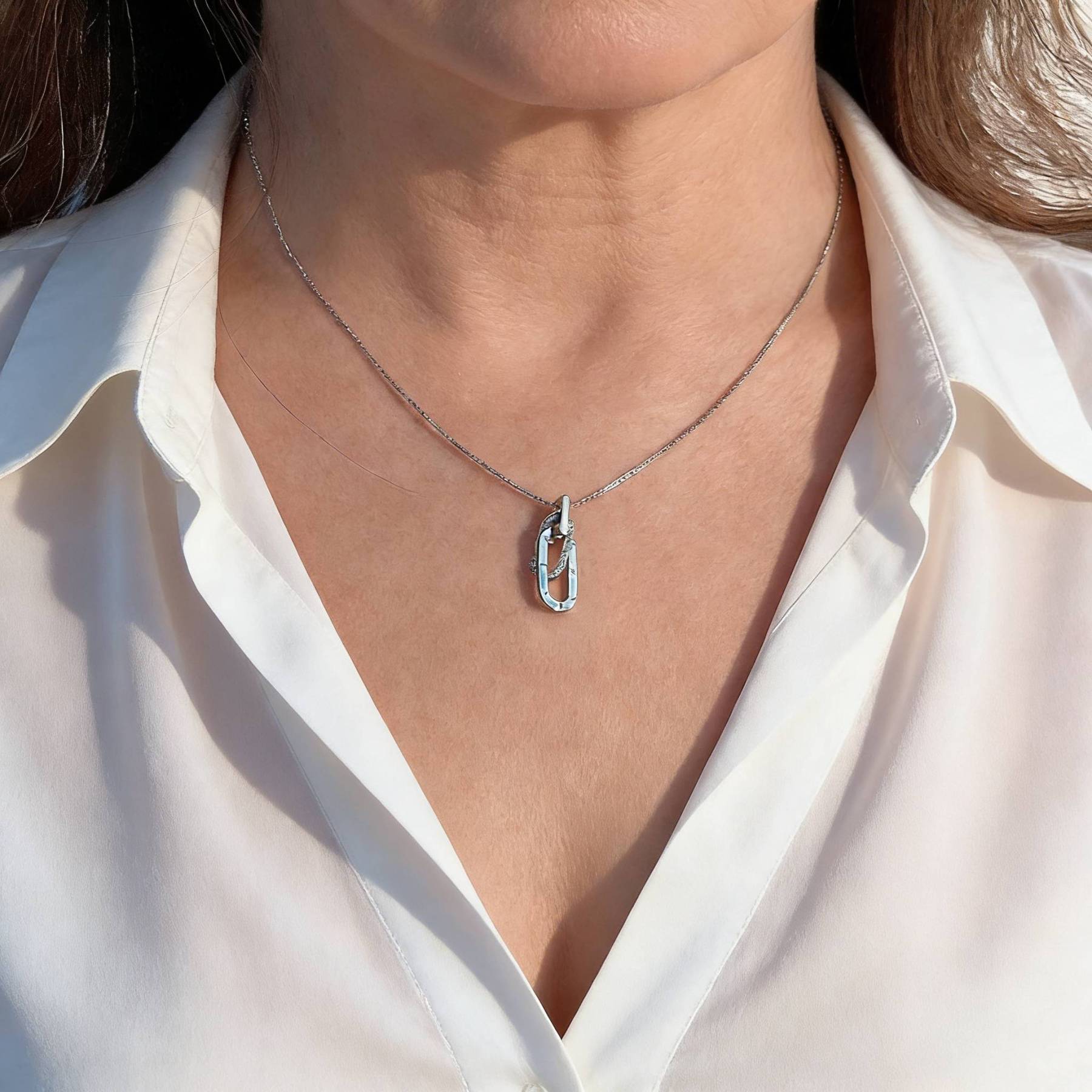 S925 Silber Mutter & Tochter Halskette-Für immer Verbunden