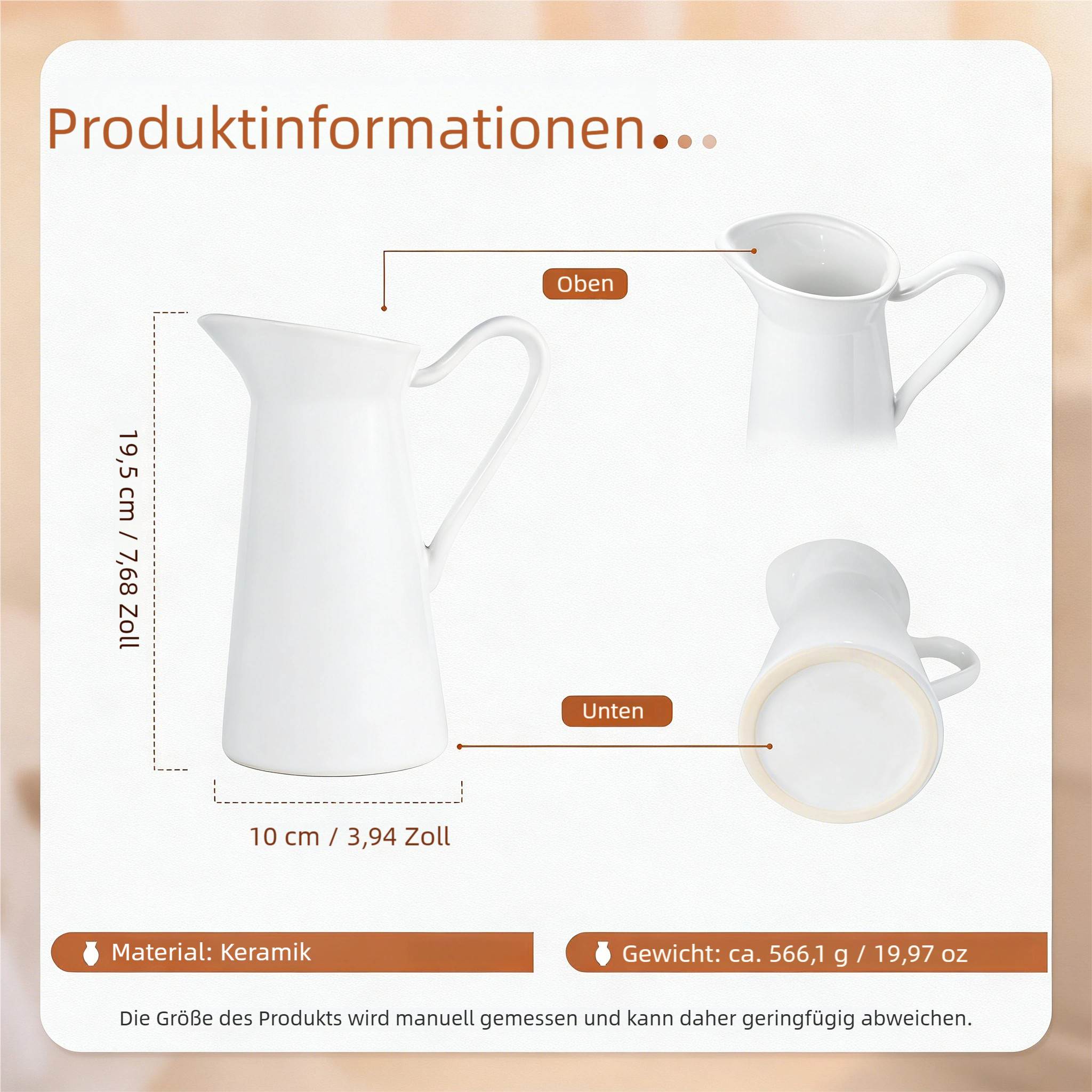 Personalisierte Keramik‑Vase „Zuerst Mama, jetzt Oma“ mit 2-12 Namen graviert