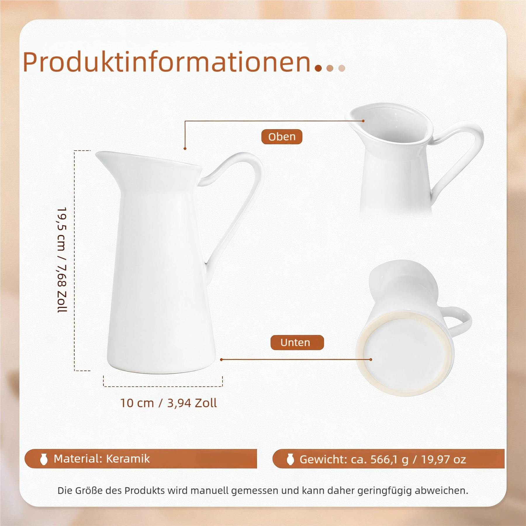 Personalisierte Keramik‑Vase „Zuerst Mama, jetzt Oma“ mit 2-12 Namen graviert