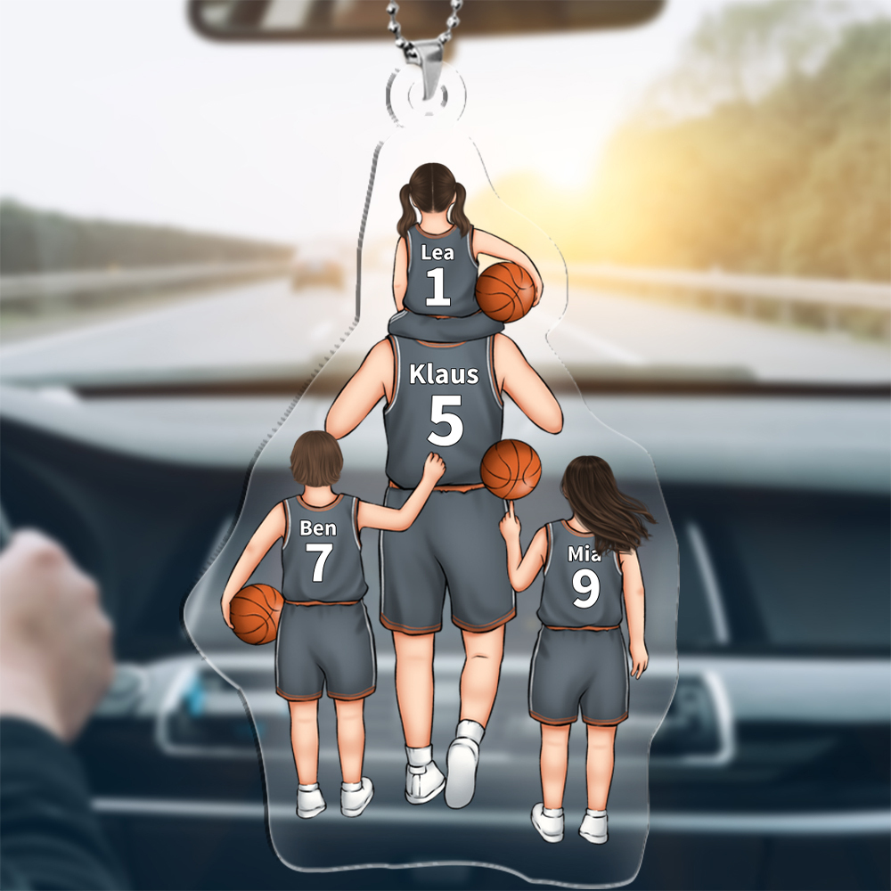 Personalisierbare 2-5 Namen Fußballmannschaft Basketballteam Acryl Schlüsselanhänger