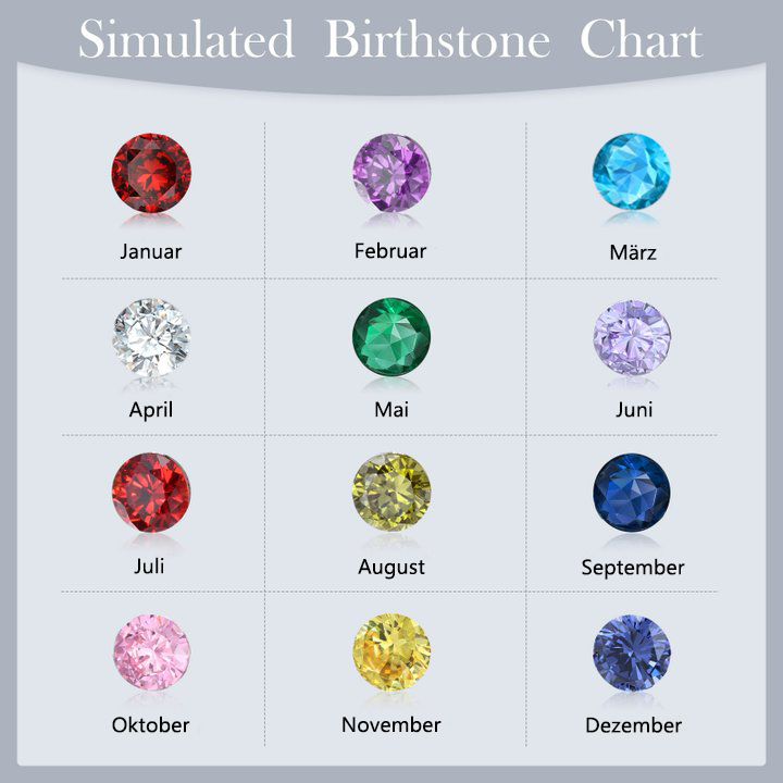 Benutzerdefinierte 2 Namen Herz Charme Armband mit 2 Geburtssteinen