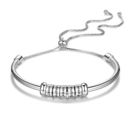 Personalisierte 1-6 Namen gebundenes Namensarmband