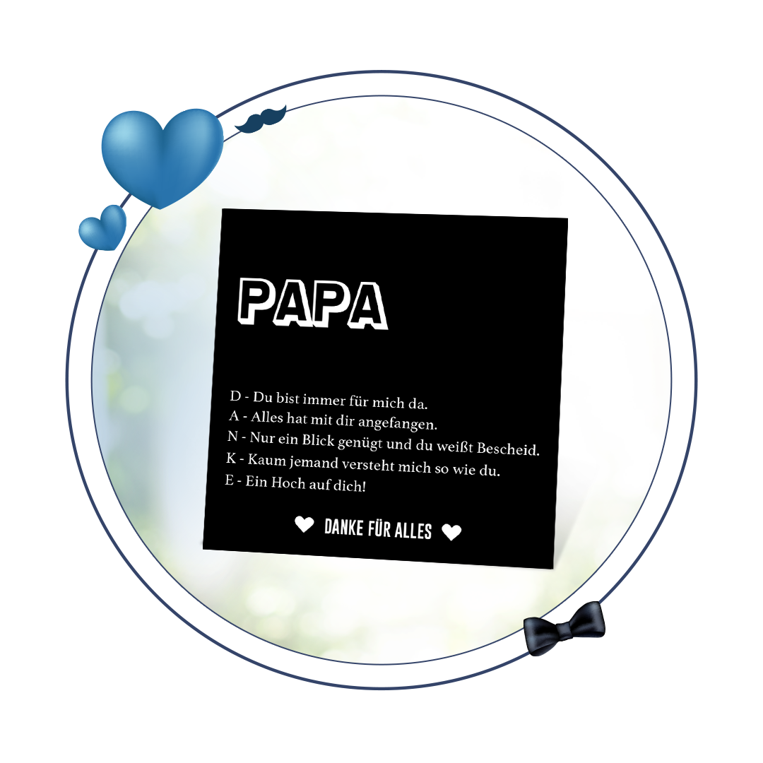 Geschenkkarte zum Vatertag
