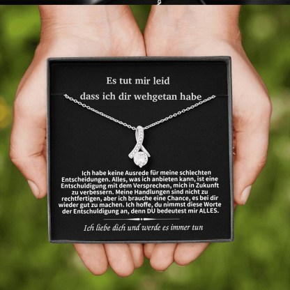 925 Sterling Silber- Ich Brauche Eine Chance-Geschenk mit Nachrichtenkarte-Entschuldigungsgeschenk
