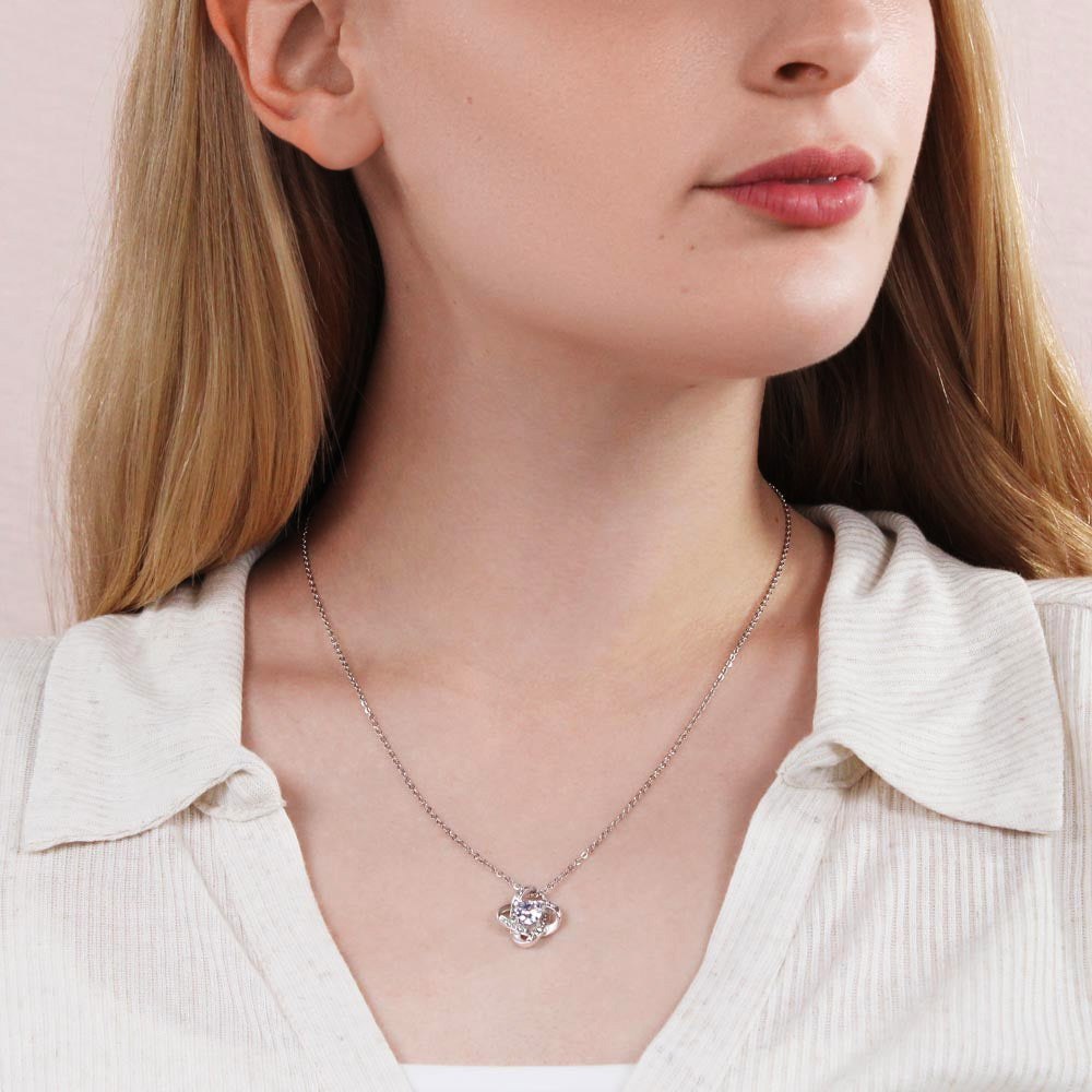 925  Sterling Silber Halskette-An unsere Schwiegertochter-Geschenk mit Nachrichtenkarte 