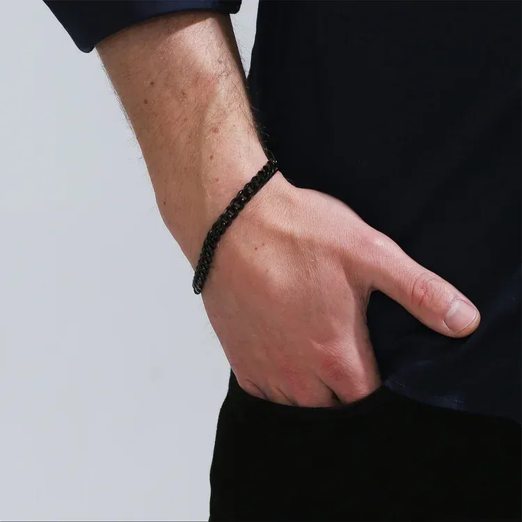 Herren Kubanisches Armband- An Meinen Mann"Das ist die Beziehung, in der ich sein möchte"-Geschenk mit Nachrichtenkarte