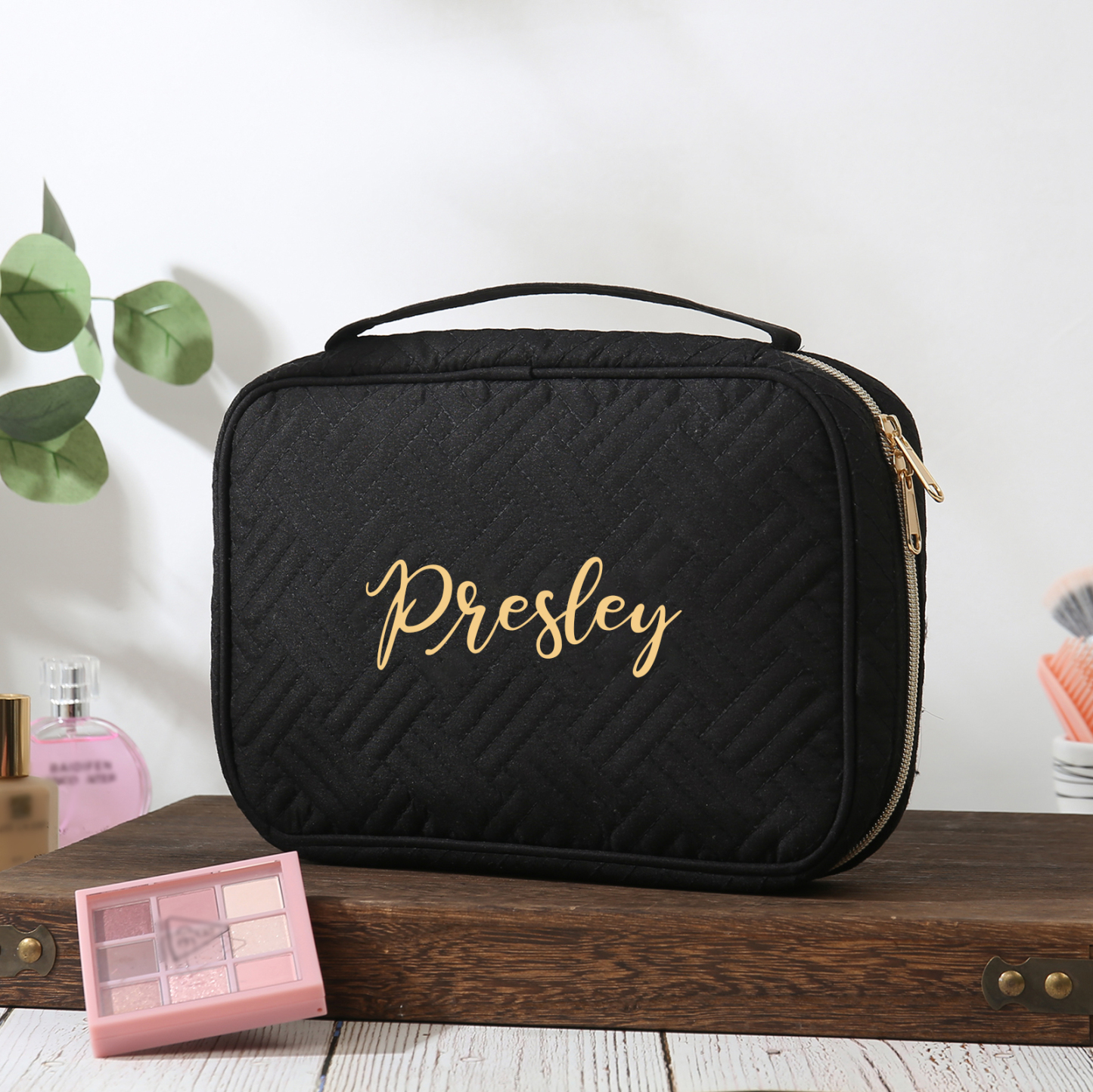 Personalisierter 1 Name Polyester tragbar Schminktasche