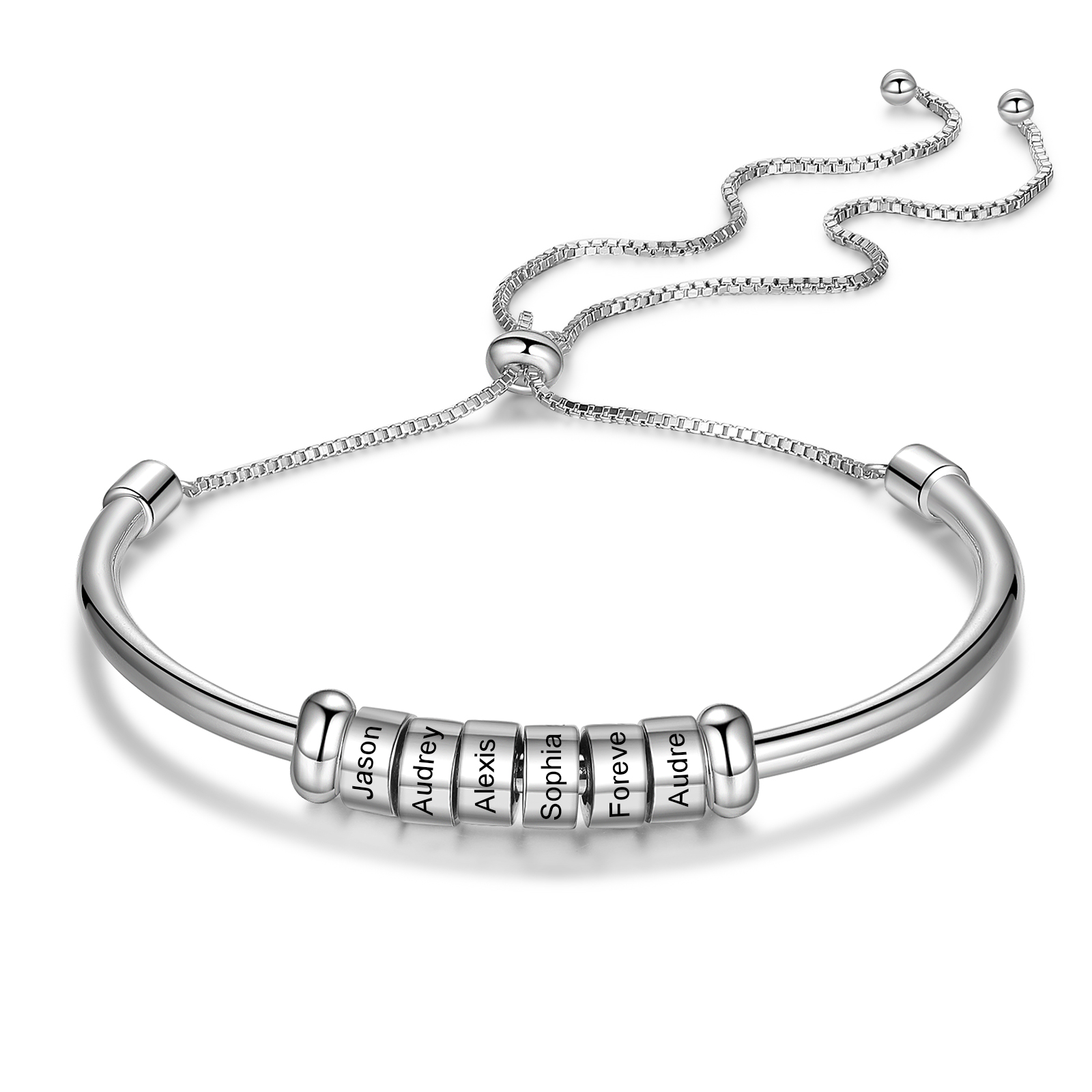 Personalisierte 1-6 Namen gebundenes Namensarmband