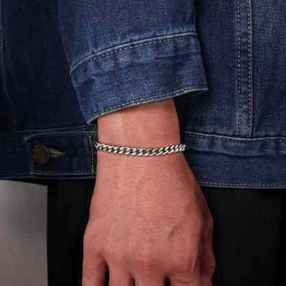 Herren Edelstahl Armband- An Meinen Sohn-Geschenk mit Nachrichtenkarte