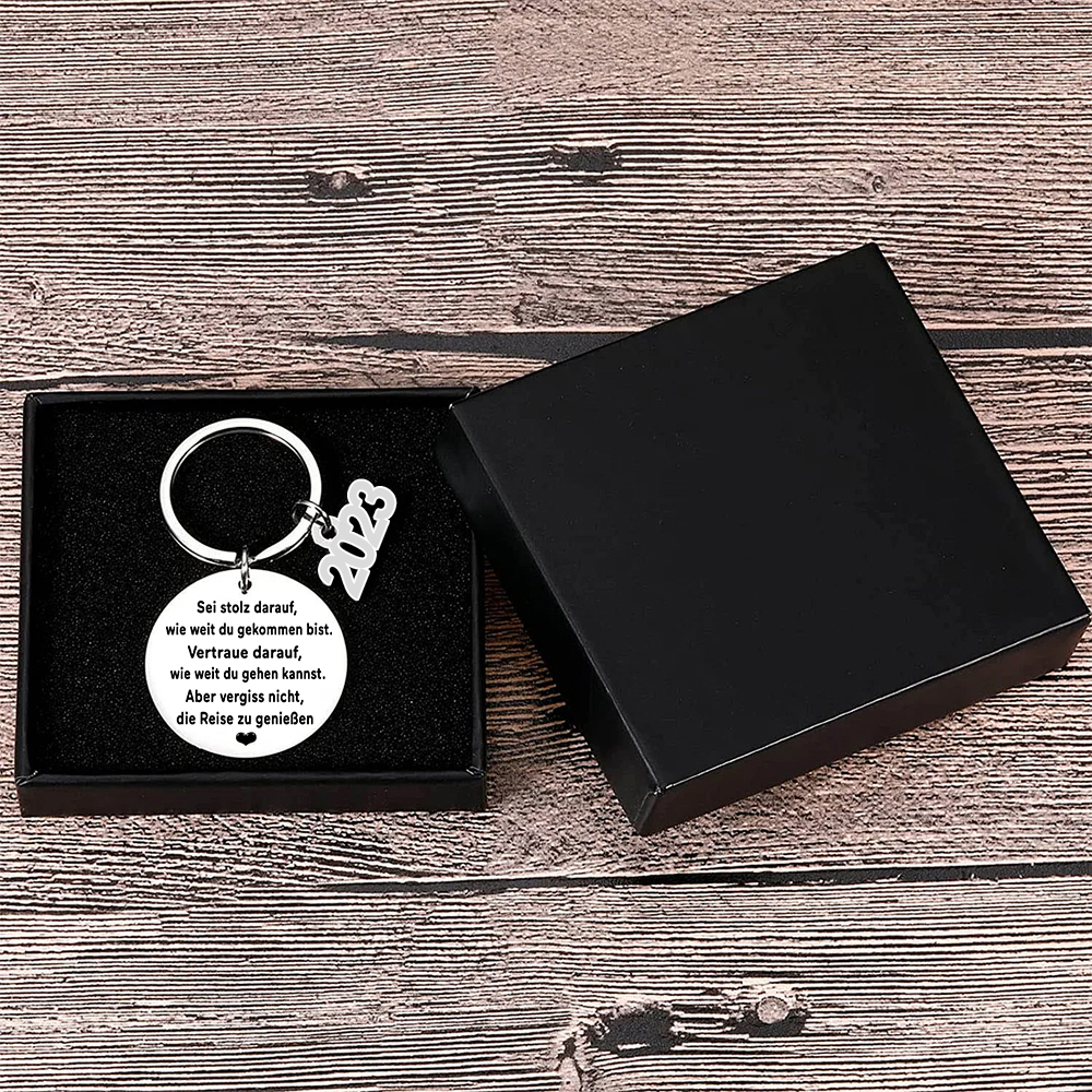 2024 ABI Schlüsselanhänge-Sei stolz darauf, wie weit du gekommen bist-Geschenke zum Abitur