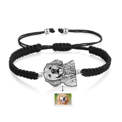 Personalisiertes Foto Haustier Handseil Armband Haustier Andenken Geschenk