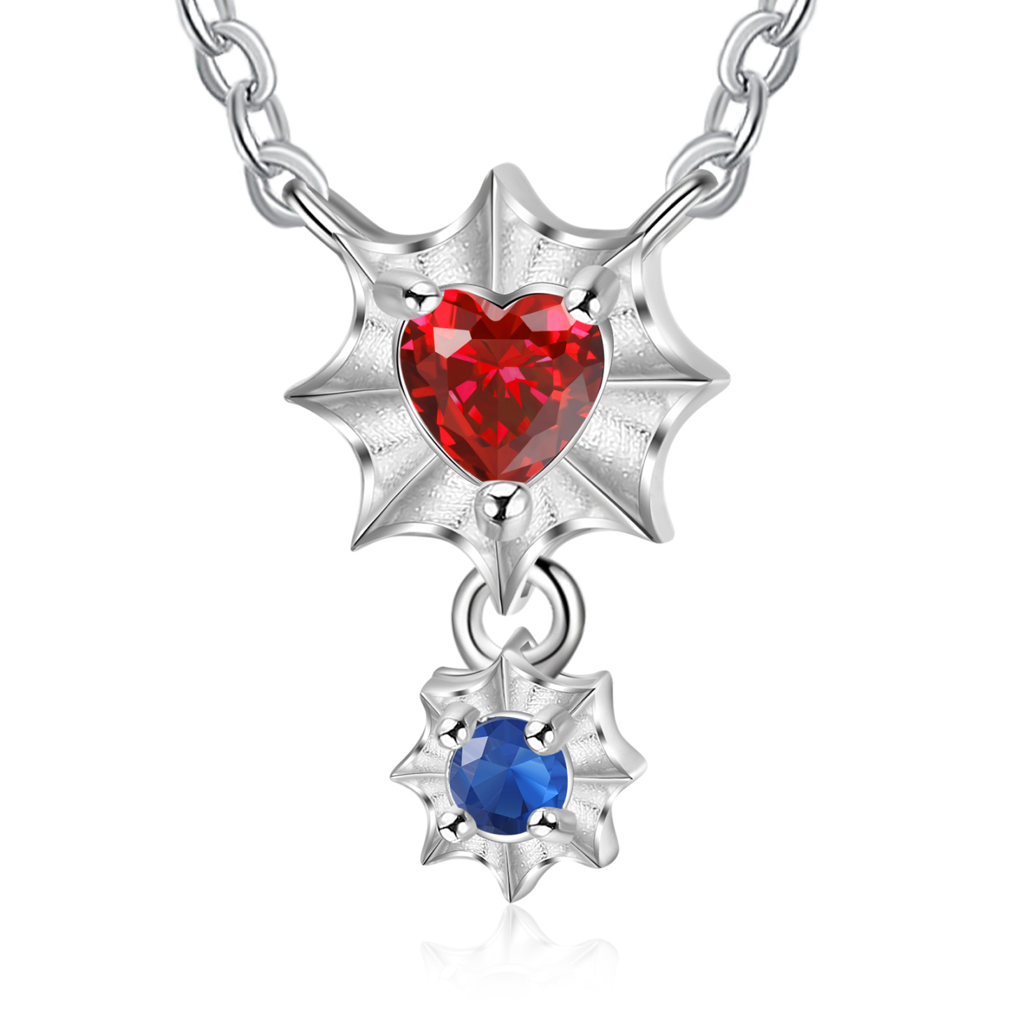 Personalisierte 2 Herz Geburtssteine Seemuschel Halskette für Großmutter