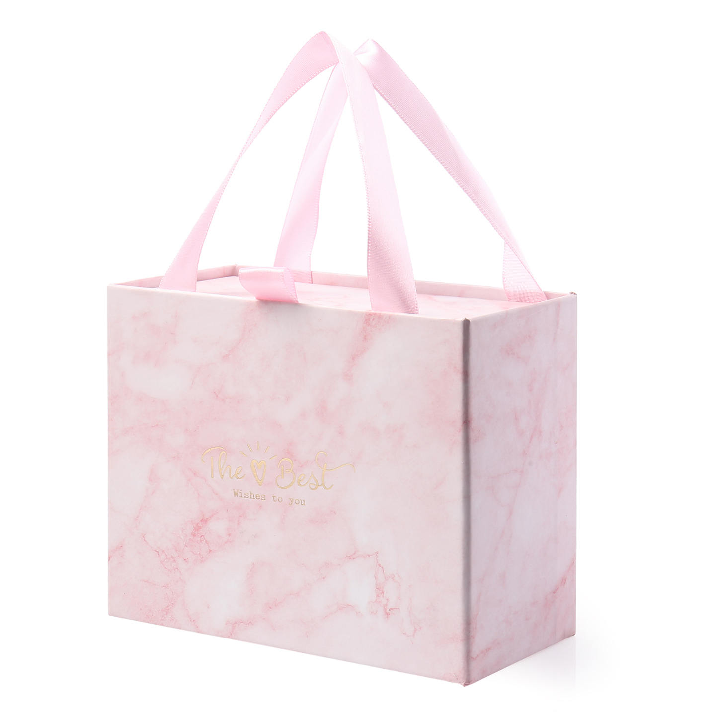Geschenk Exquisite Marmor Rosa Ausziehbar Verpackung Box Geschenktasche