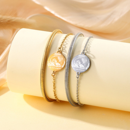 Personalisiertes Hausetiert Foto - Schlangenkette-Armband