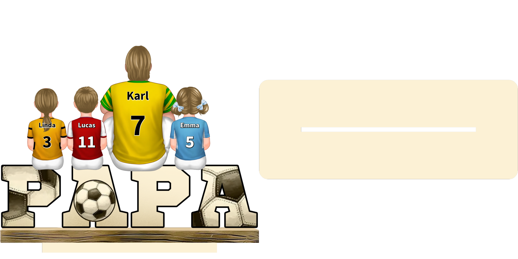 Holzornamente-Personalisierte Name & Muster-Geschenk für Vater