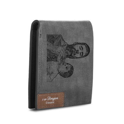 Benutzerdefinierte Foto & Name Geldbörse - Brieftasche für Männer 