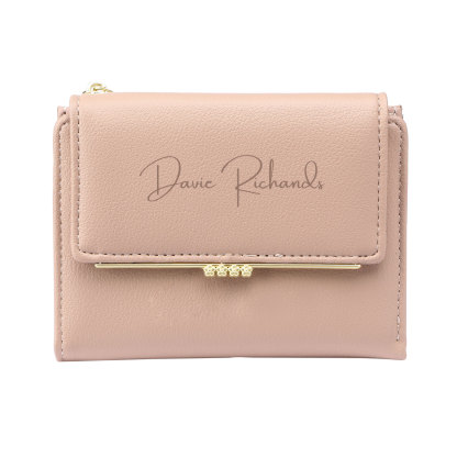 Damen Personalisierter Name & Foto PU Leder Kurze Portemonnaie Geldbörse Klappgeldbörse mit Reißverschluss