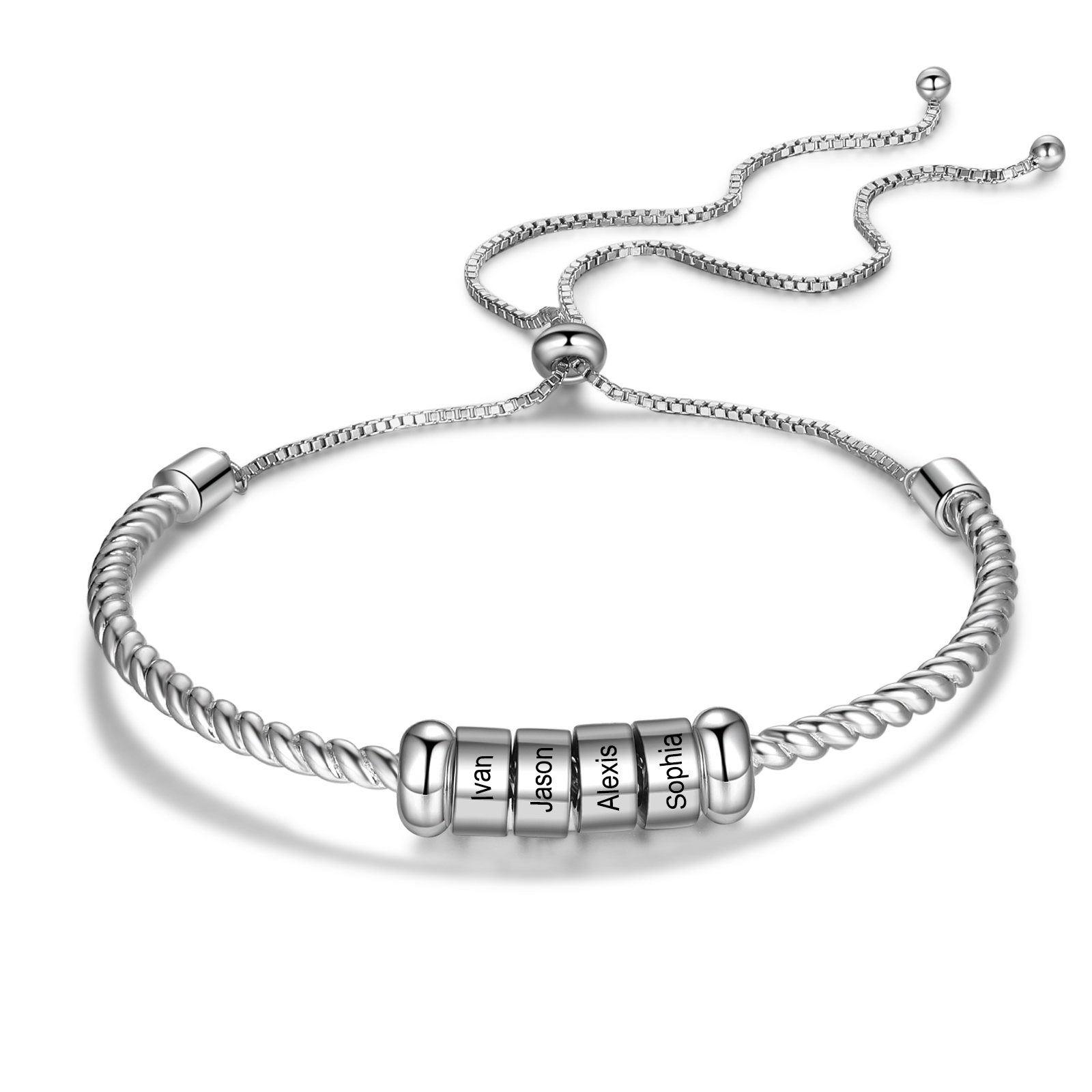Personalisierte 1-6 Namen gebundenes Namensarmband