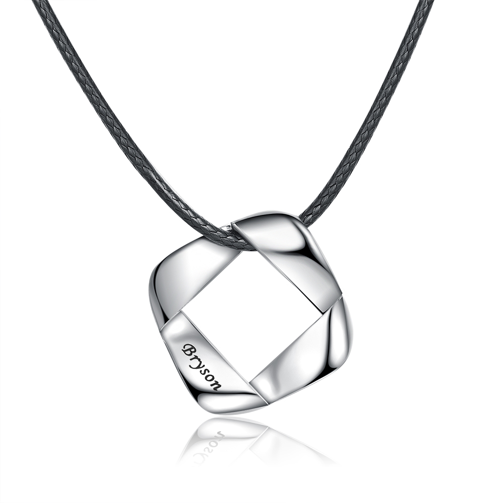 Paar Halskette mit personalisiertem Schriftzug