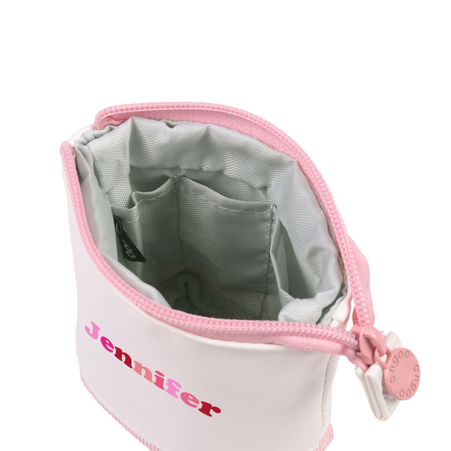 Schulanfang Geschenkset-Personalisierter Name & Datum Einhorn Emaille Tasse & Personalisierter Name Stifteetui & 3 Gummiband Armbänder Set - Geschenk für Schulkind mit Geschenk Box