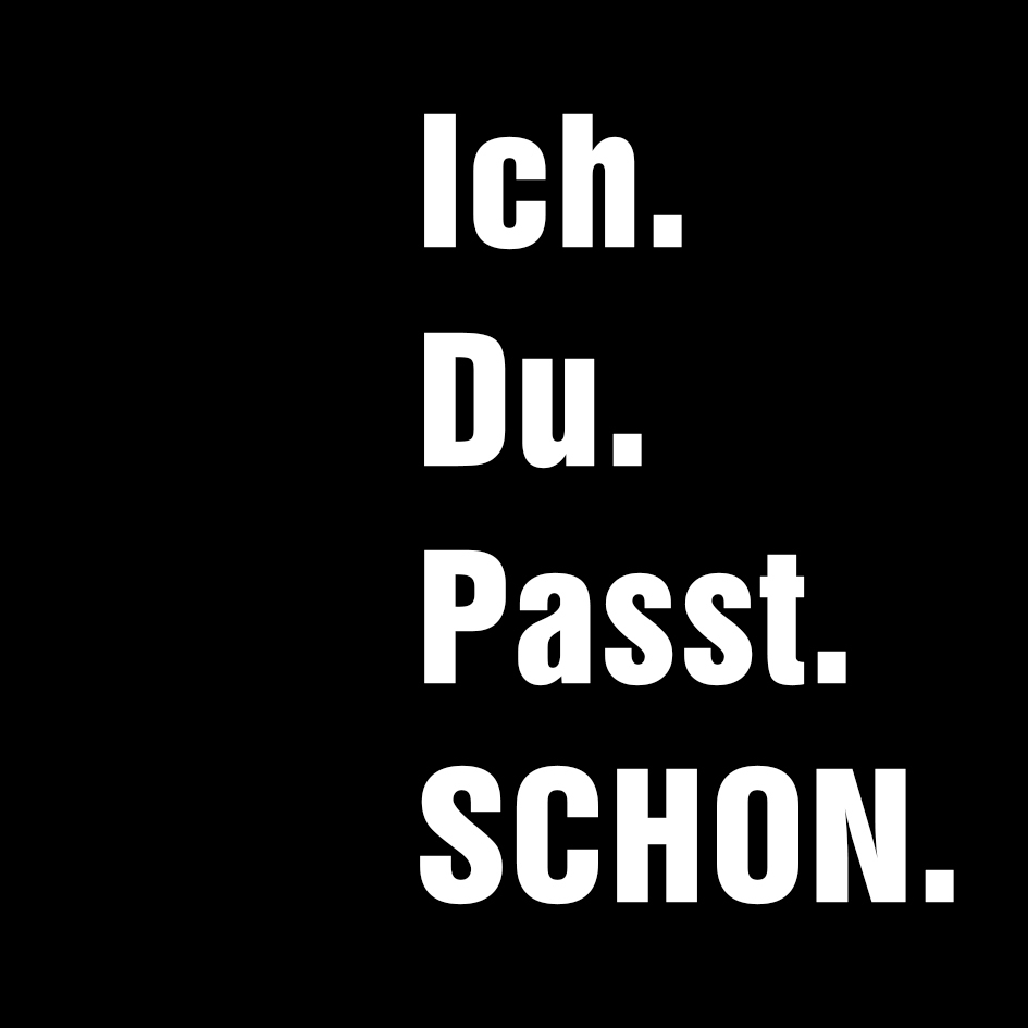 Liebe Karte-Ich Du Passt Schon