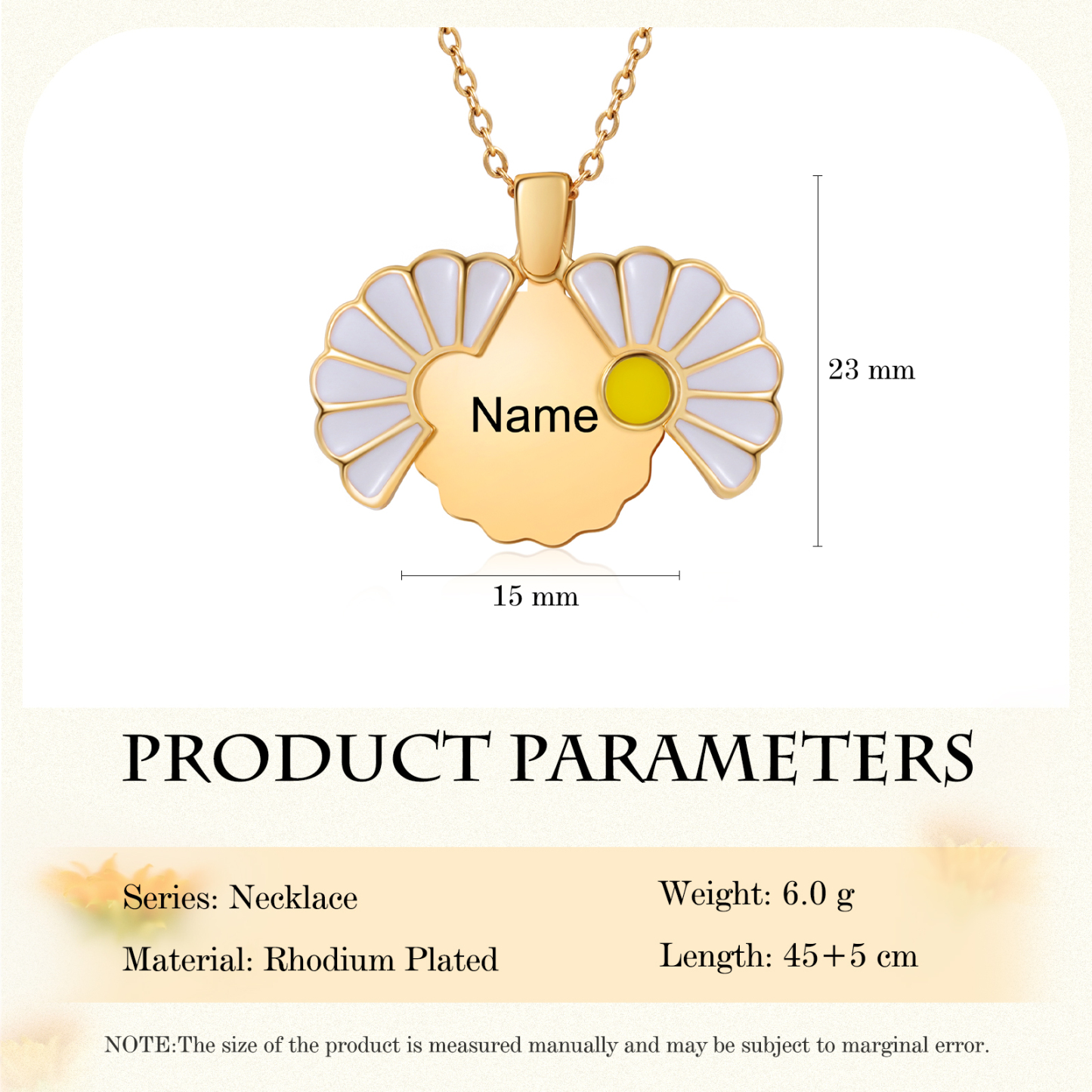 Personalisierte Name Gänseblümchen Halskette-An meine Tochter-Geschenk mit Nachrichtenkarte