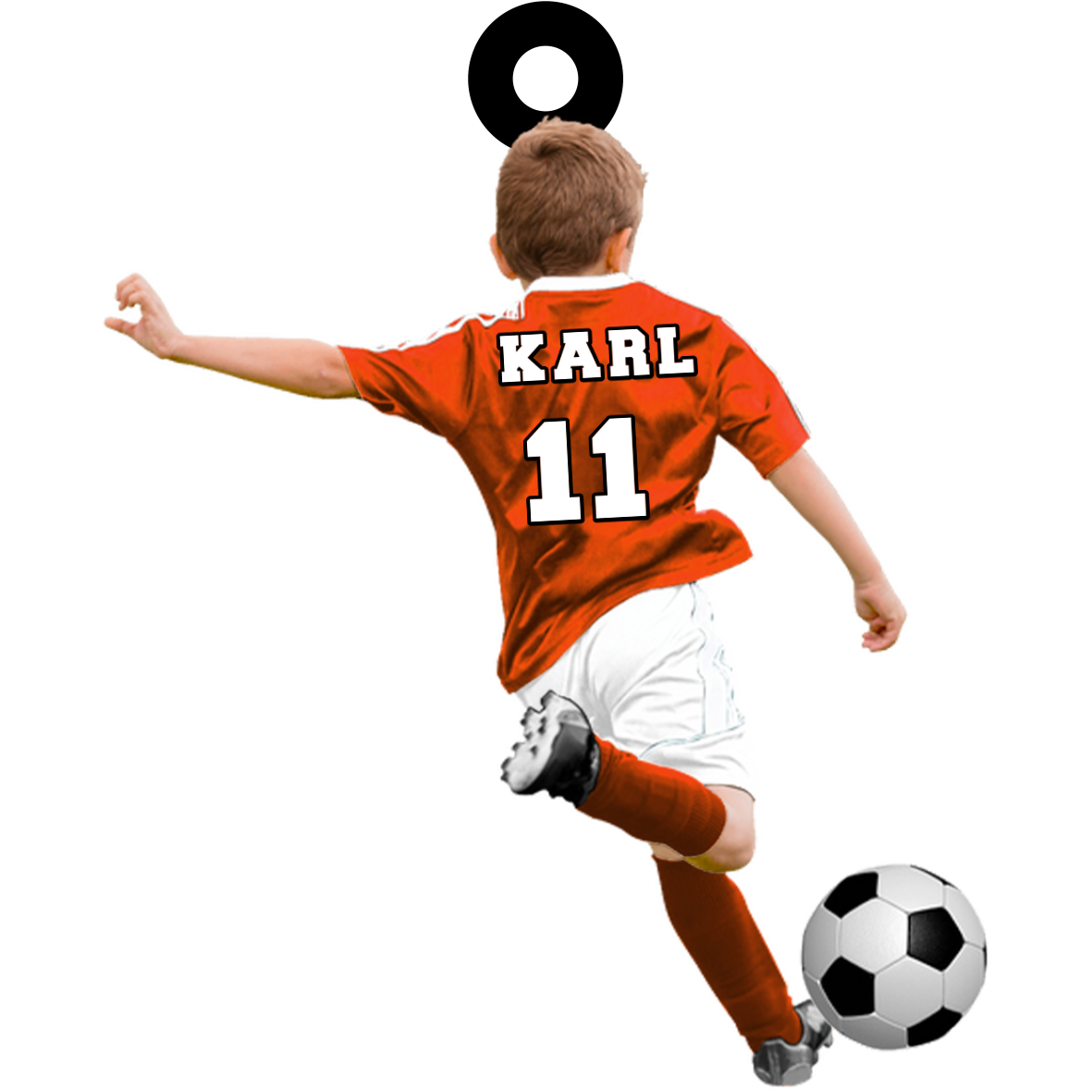 Personalisierter Acryl-Anhänger mit Fußball-Motiv für Man