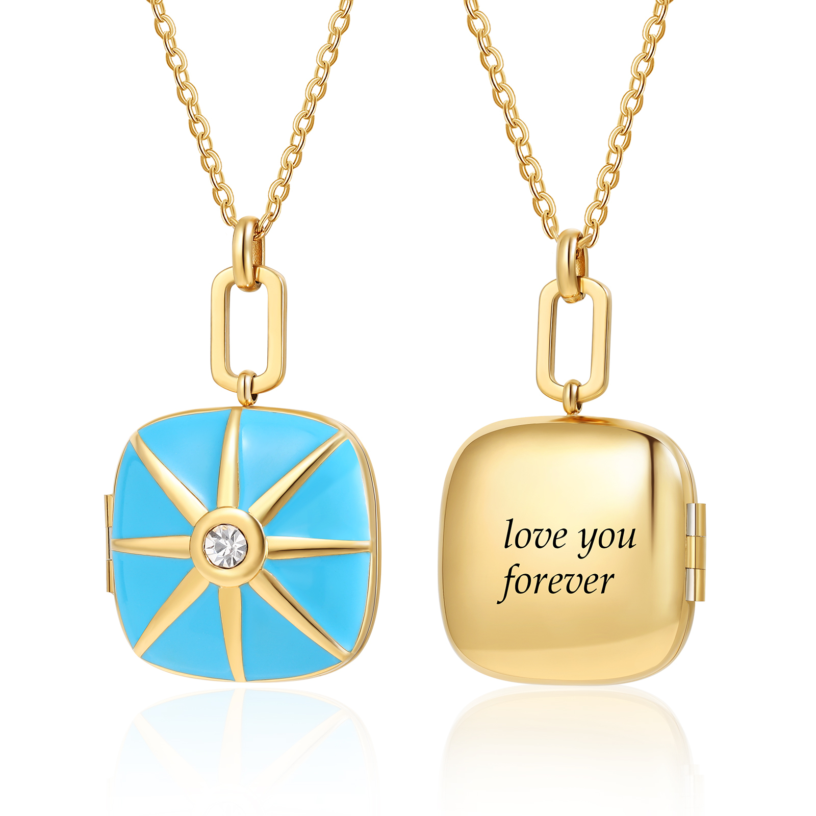 Personalisierte Foto-Medaillon-Halskette mit Wunschtext, Geburtstagsgeschenk für Frauen |Kettenmachen