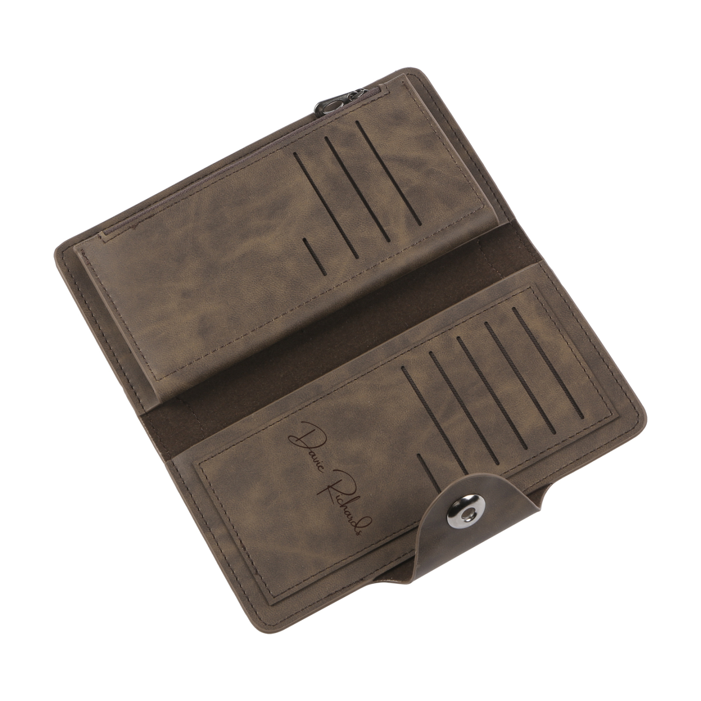 Personalisierte PU-Langbörse mit RFID-Schutz und eigener Foto-Gravur