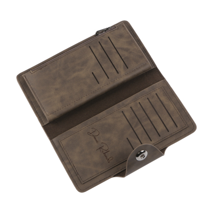 Personalisierte PU-Langbörse mit RFID-Schutz und eigener Foto-Gravur