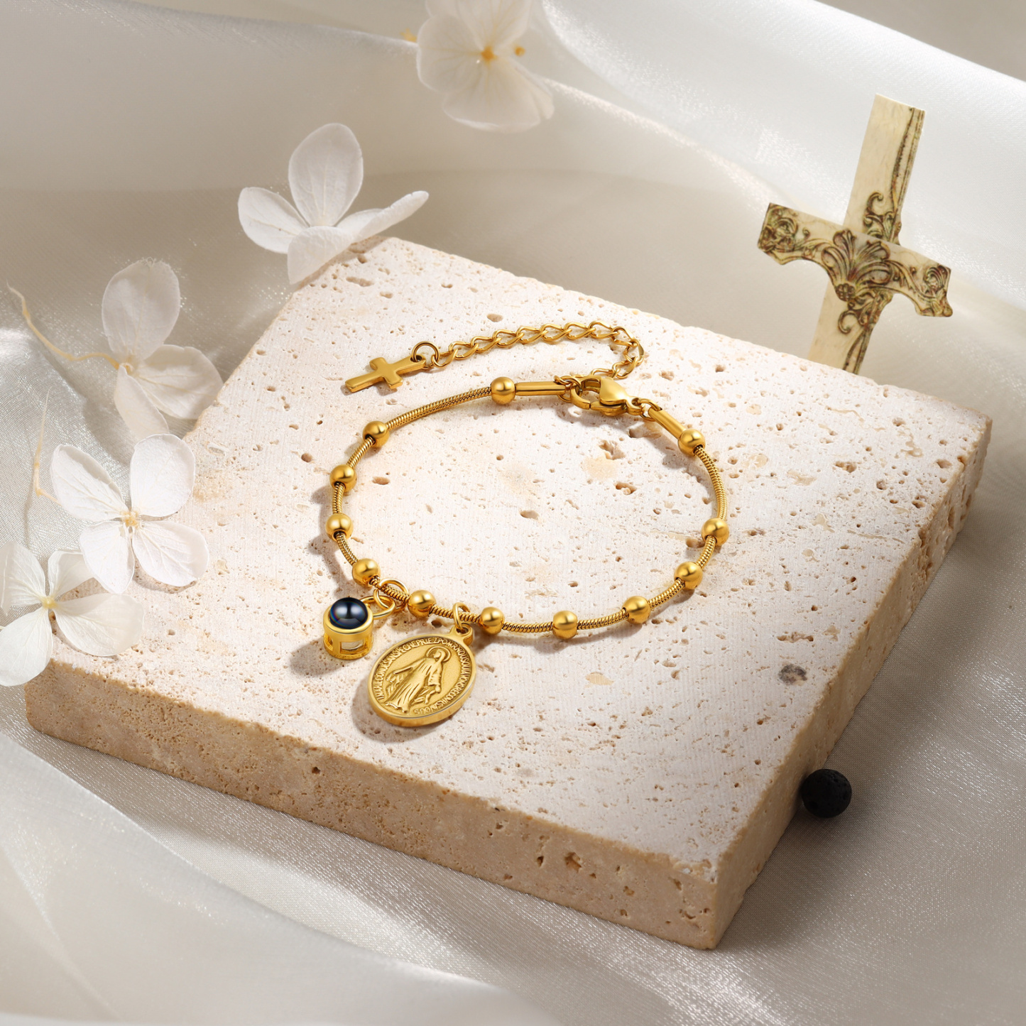 Jungfrau Maria personalisiertes Foto-Projektionsarmband