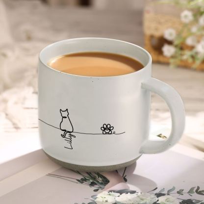 Personalisierte Keramiktasse mit Namen – Katzen- oder Hundemotiv für Haustierliebhaber