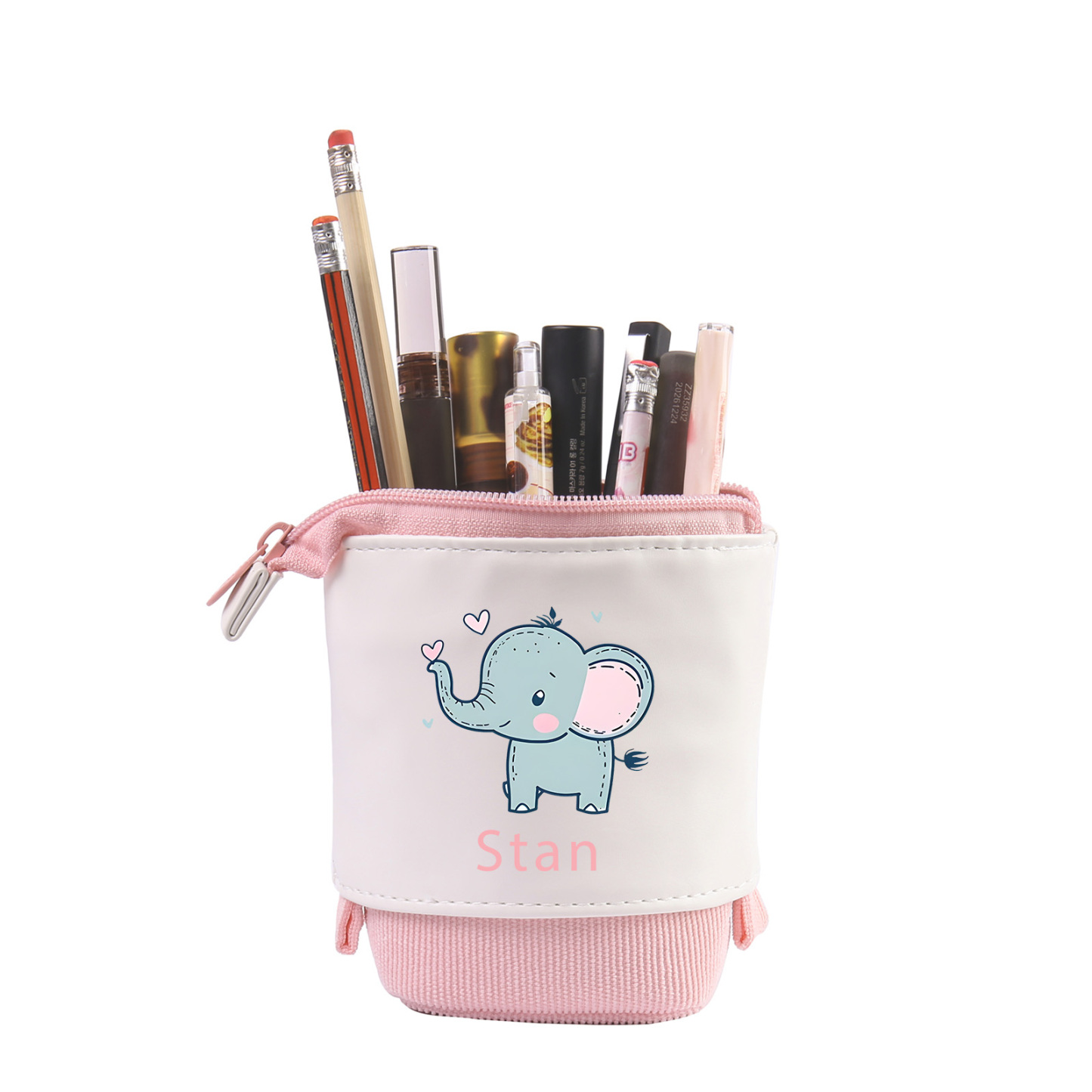 Personalisierbares Federmäppchen mit süßem Tiermotiv & Name Perfekt als Geschenk für Kinder und Freunde 