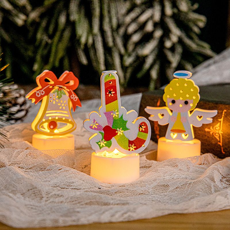Strahlende Weihnachtsstimmung mit LED-Figuren – Weihnachtsmann/ Schneemann/ Zuckerstange