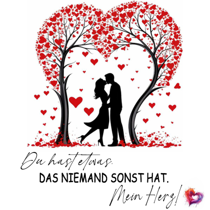 Romantische Liebeszitat-Geschenkkarte