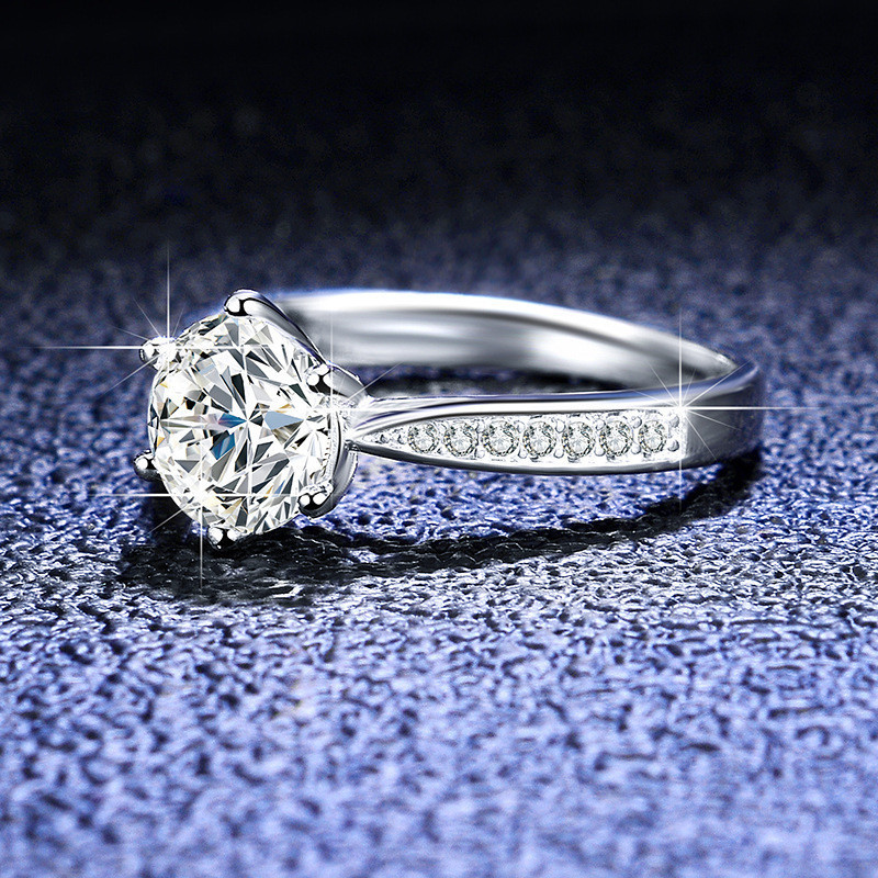 925 Sterling Silber Blume Ring mit Zirkonia