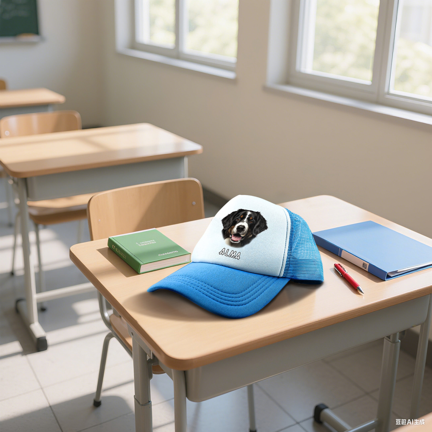 Personalisierte Mesh-Trucker-Cap mit Foto & Namen – Geschenk für Hundebesitzer und Tierliebhaber