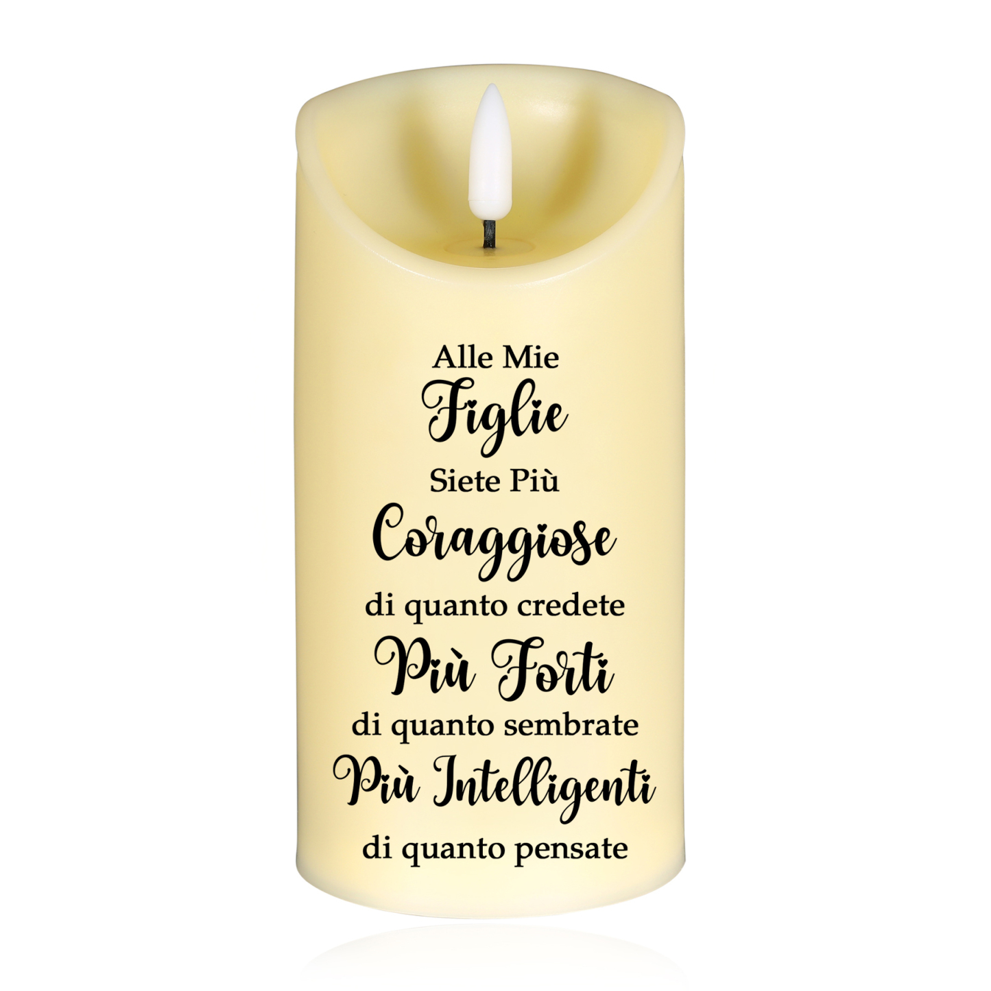 Candela LED Personalizzata – Con 2-4 Figure e Nomi – Regalo Speciale per la Festa della Mamma