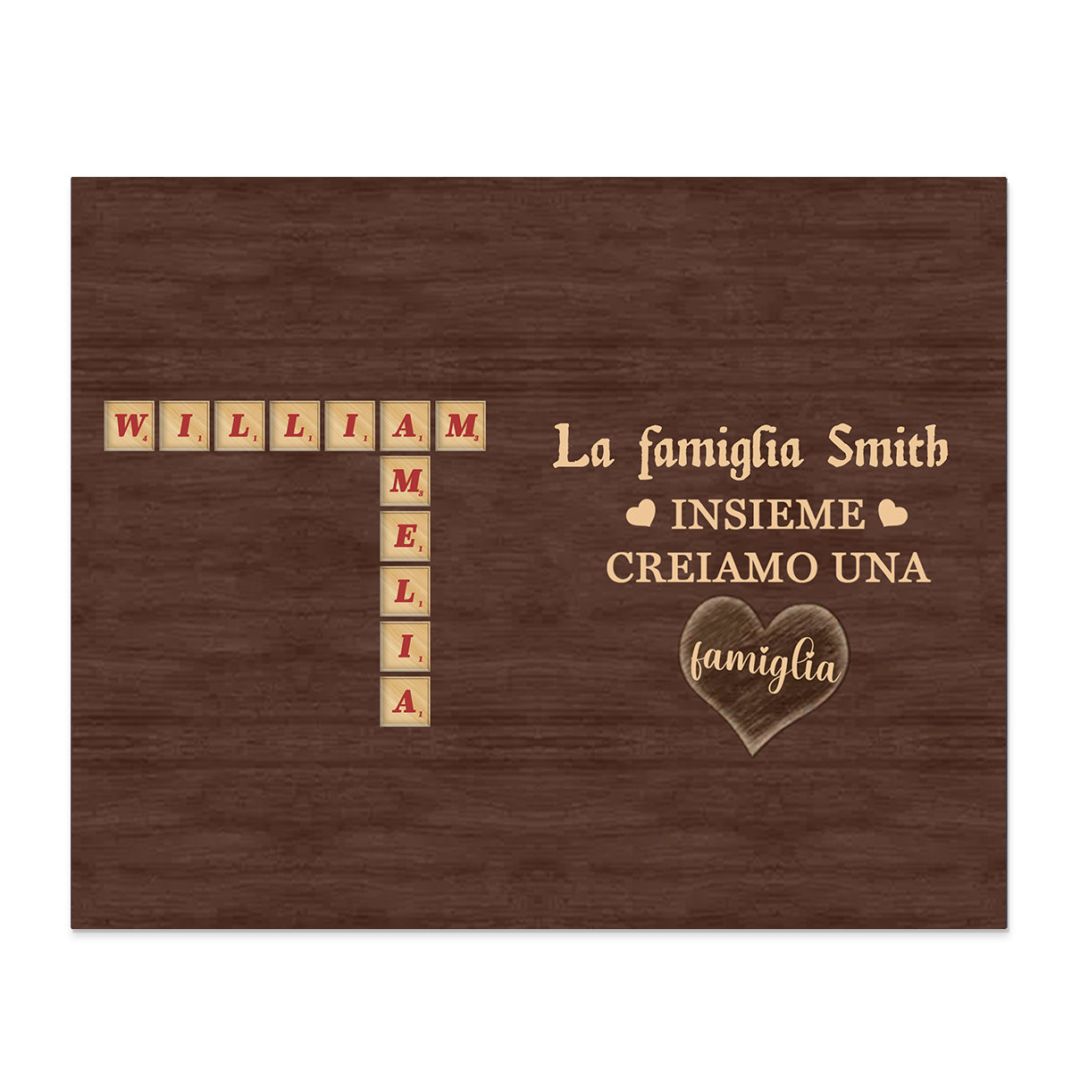 [Copy]Targa di legno mano a mano 1 nome personalizzabile regalo per nonno