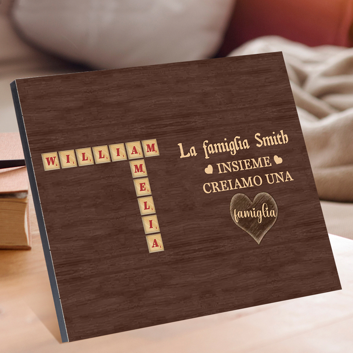 [Copy]Targa di legno mano a mano 1 nome personalizzabile regalo per nonno