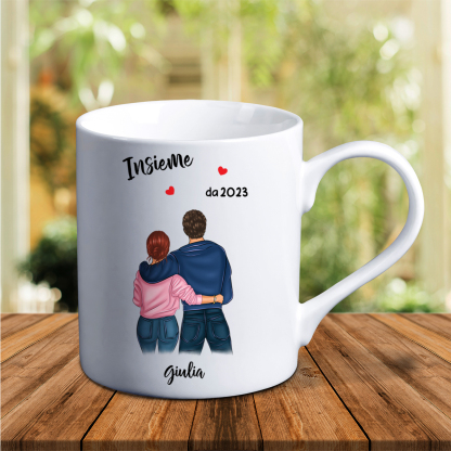 Insieme da 2023-Tazza con immagine personalizzabile per coppia | Jessemade