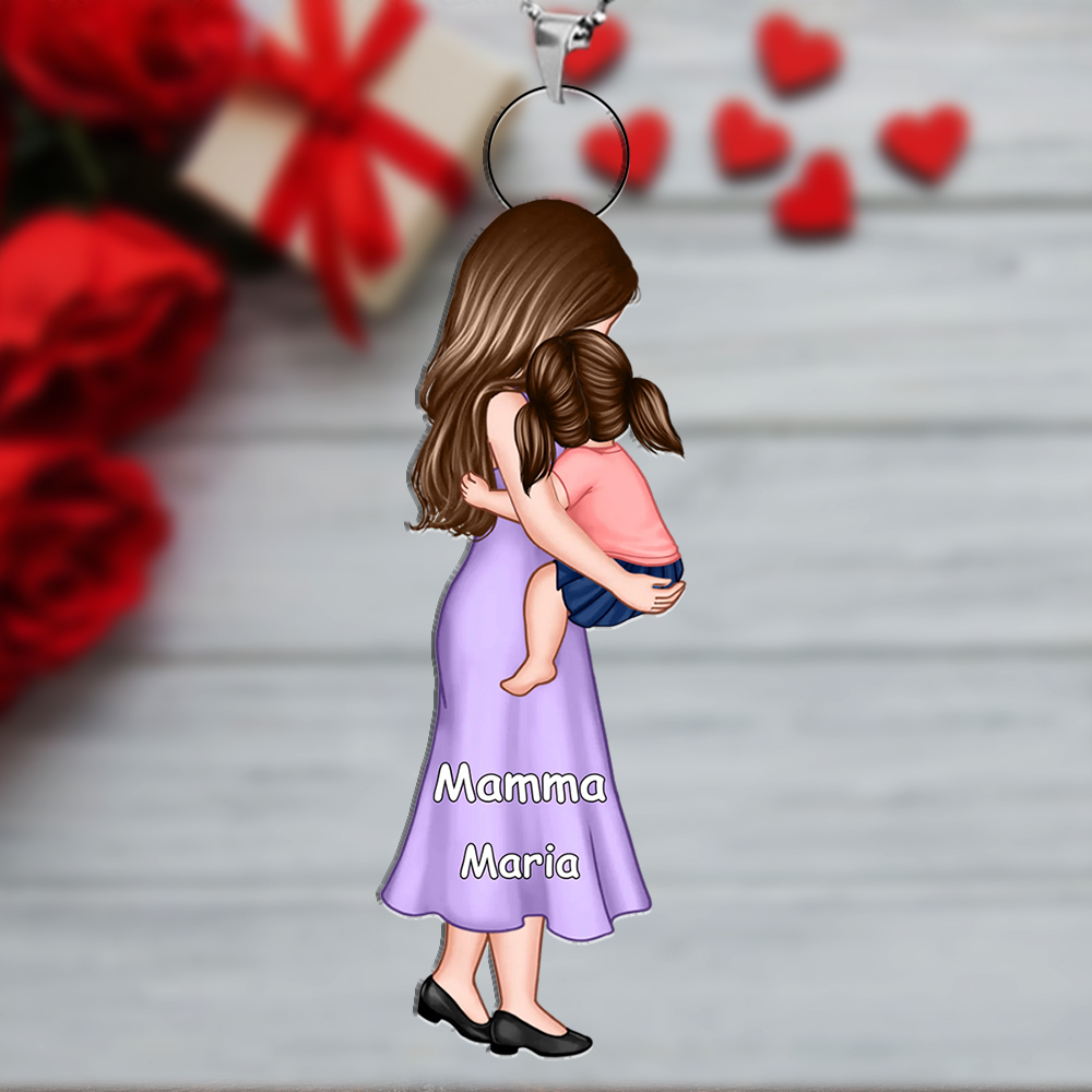 Portachiavi con Nome Personalizzato – Regalo Unico per la Mamma – Idea Perfetta per la Festa della Mamma