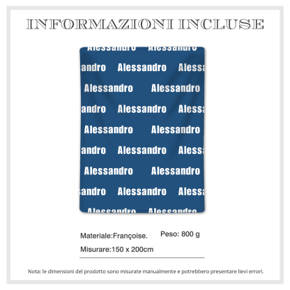 [Copy]Coperta Personalizzata con Disegni di Famiglia - Fino 2-8 Personaggi e Nomi - Regalo di Natale per Famiglia | Jessemade