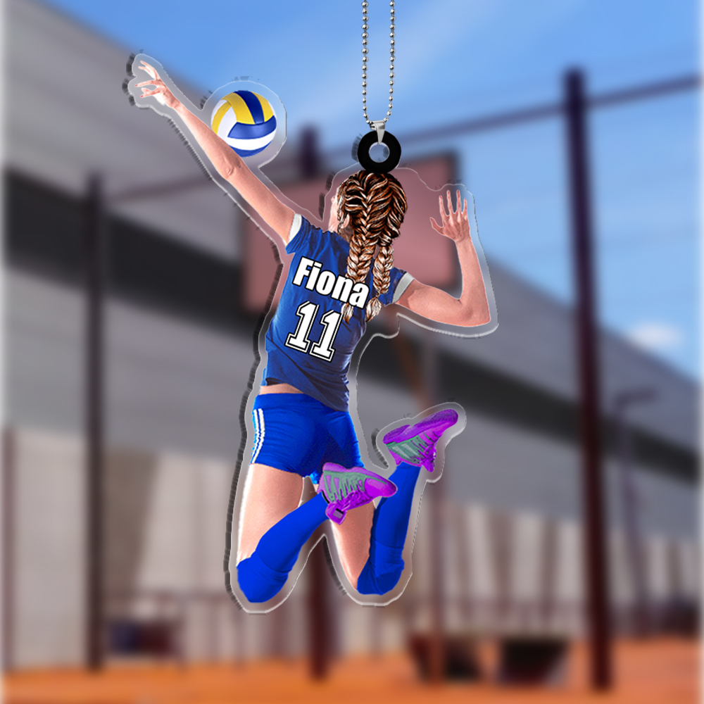 Portachiavi/Pendente in Acrilico Personalizzato per Pallavolo – Regalo Sportivo con Nome per Lei | Jessemade