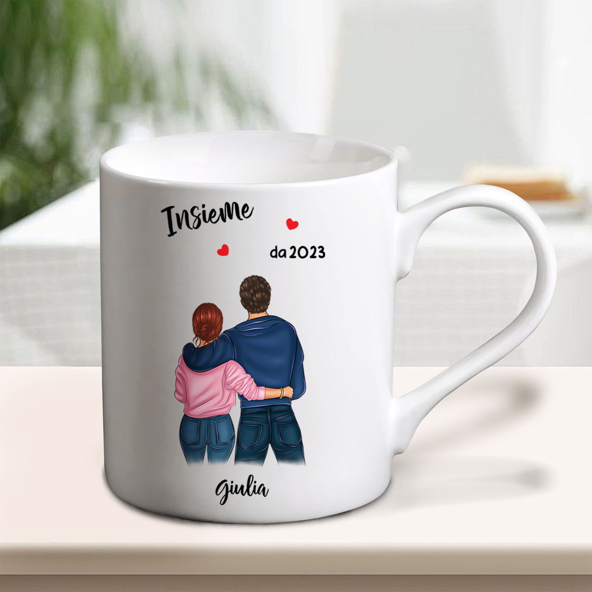 Insieme da 2023-Tazza con immagine personalizzabile per coppia | Jessemade