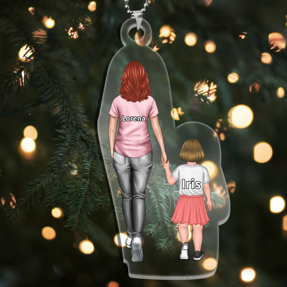 Portachiavi/Pendente Personalizzato in Acrilico – 2-9 Nomi – Regalo Commovente per mamma | Jessemade