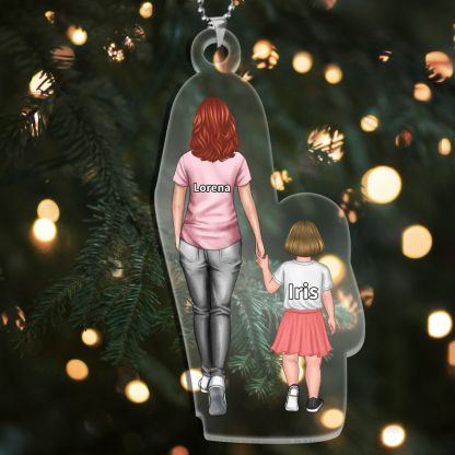 Portachiavi/Pendente Personalizzato in Acrilico – 2-9 Nomi – Regalo Commovente per mamma | Jessemade