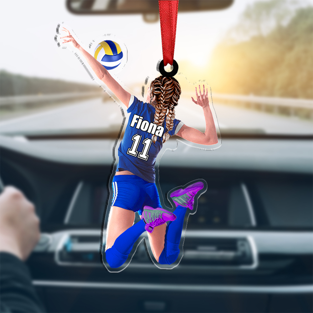 Portachiavi/Pendente in Acrilico Personalizzato per Pallavolo – Regalo Sportivo con Nome per Lei | Jessemade